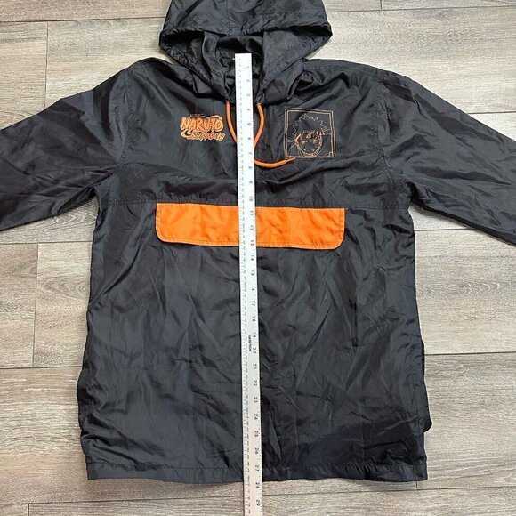 Naruto Shippuden men's Small hoodie jacket Windbreaker Uzumaki Ramen Anime - Picture 7 of 7